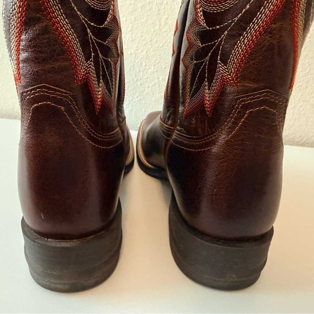 Ariat Breakout Western Boots Rustic Brown Leather Size 9 Like New - Picture 5 of 9